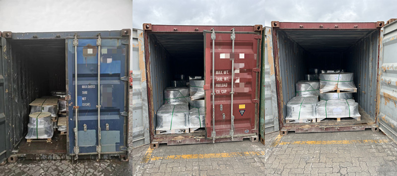 Drie containers JIS 10K Plate Flange worden samen verzonden!